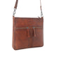 Myra Zidana El Paso Twin Veg Tanned Leather Crossbody Bag in Wildwood Red