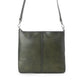 Myra Zidana El Paso Twin Veg Tanned Leather Crossbody Bag in Olive Grove