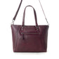 Myra Zidana Arista Bloom Veg Tanned Leather Handbag in Noire Berry