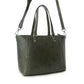 Myra Zidana Arista Bloom Veg Tanned Leather Handbag in Smoky Green