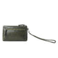 Myra Zidana Ethel Mini Veg Tanned Leather Wristlet in Ashen Sage