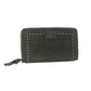 Myra Zidana Astra Studded Veg Tanned Leather Wallet in Velvet Moss