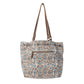 Myra Southern Bloom Cotton & Leather Bucket Bag in Oasis Cream