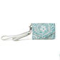 Myra Elise Handtooled Leather Wallet in Western Cyan