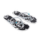 Myra Shadow Ranch Cowhide Slippers in Stormhorn Black