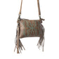 Myra ThunderFly Fringed Leather Bag in Mojave Brown