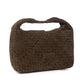 Myra Saddle Weave Genuine Suede Leather Bag in Bridle Bronze
