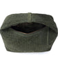 Myra Saddle Weave Genuine Suede Leather Bag in Olive Moss