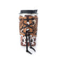 Western Trail Brew Stainless Steel Mug in Brown Leapard Print