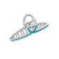 Myra Azure Arc Hair Clip in Cerulean Blue