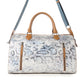 Myra Ranger's Echo Snake Print Leather Duffle Bag for Men in Aurora Viper