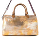 Myra Ranger's Echo Snake Print Leather Duffle Bag for Men in Molten Sunset