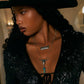 Myra Twin Horn Layered Necklace in Turquoise