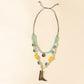 Myra The Long Walk Layered Necklace in Turquoise