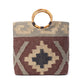 Myra Desert Loom Jute Tote Bag in Harvest Clay