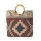 Myra Desert Loom Jute Tote Bag in Harvest Clay