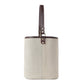 Myra Textura Cotton & Leather Wine Holder in Mocha Cream