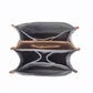 Myra Barrelcut Leather & Canvas Beer Holder in Cedar White