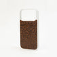 Myra Timber Cut Embossed Leather iPhone 17 Pro Mobile Case