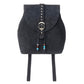 Myra Yellowstone Ironwood Studded Suede Leather Concealed Carry Bag in Shadow Black