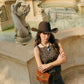 Myra Yellowstone Highland Range Suede Leather Belt Bag in Desert Tan