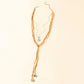 Myra Ranchlight Star Leather Necklace in Saddle Tan