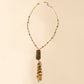 Myra Trailstamp Pendant Necklace in Burnished Tan