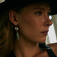 Myra Trail Halo Earrings in Turquoise Stone