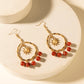 Myra Red Mesa Sun Hoop Earrings in Burnished Tan