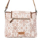 Myra Oakline Cotton & Leather Shoulder Bag in Mocha Beige
