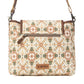 Myra Oakline Cotton & Leather Shoulder Bag in Oat Brown
