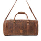 Myra Redmont Leather Traveller Bag in Amber Brown