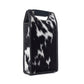 Myra Cypress Field Hairon Leather Wine Bottle Holder in Shadow Cream