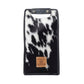 Myra Cypress Field Hairon Leather Wine Bottle Holder in Shadow Cream