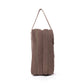 Myra Sunstone Cotton & Leather Boot Bag in Sandy Taupe