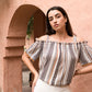 Patterned Streak Top