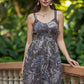 Brown Foliage Dress
