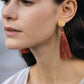 Red Shake Drop Earrings