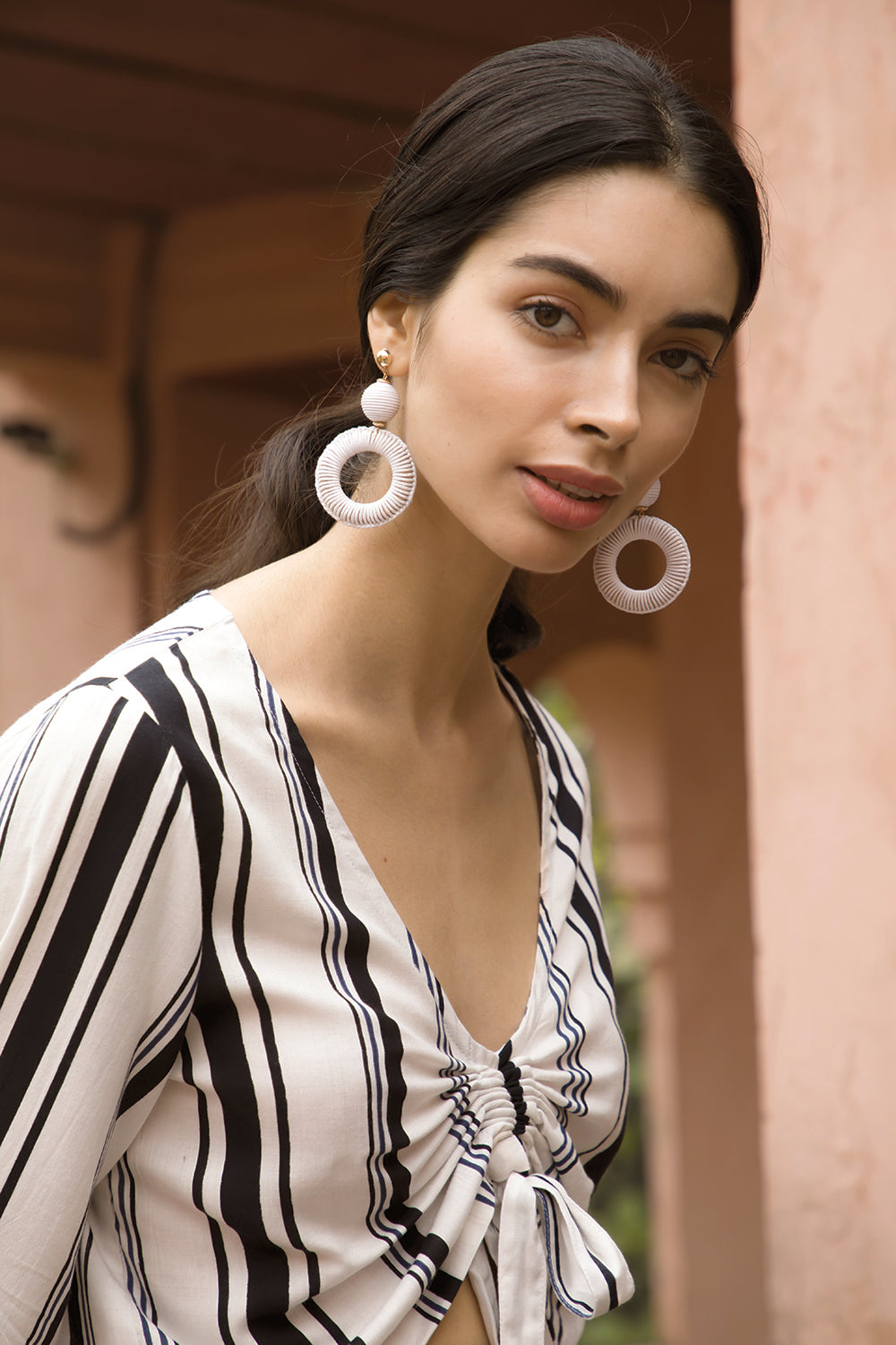 Crystal Clear Hoop Earrings