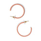 Foxy In Pink Hoop Earrings