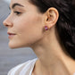 Precious Mauve Stud Earrings