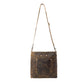 Myra Beast Leather Messenger Bag for Women Distressed Brown Full-Grain Leather with Adjustable Strap and Front Pocket