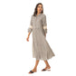 Charm-olived Buttoned Dress