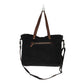 Myra Mystique Canvas Leather Messenger Bag - Dual Strap Floral Satchel with Vintage Print and Adjustable Crossbody Design