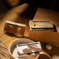 Myra Oak Fire Rustic Brown Leather Wallet - RFID-Protected Zip Pouch for Secure Cards & Cash Storage