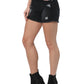 Coarse Black Denim Shorts