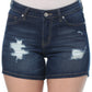 Distressed Denim Shorts