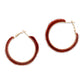 Vermilion Hoops Earrings
