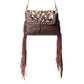 Carved Blossoms Leather & Hairon Bag