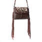 Carved Blossoms Leather & Hairon Bag